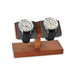 Gray Wood Watch Holder with 2 Slots - Pontos