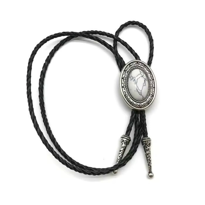 gray bolo tie prom outfit men
