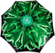 Green Flower Ladies Folding Umbrella with Luxury Handle