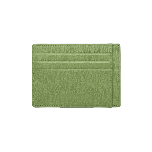 Green Handcrafted Leather Card Holder