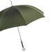 Green Umbrella, Silver Lion Handle Umbrella