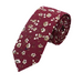 Vintage Flower Tie – 100% Cotton Skinny Necktie for Grooms