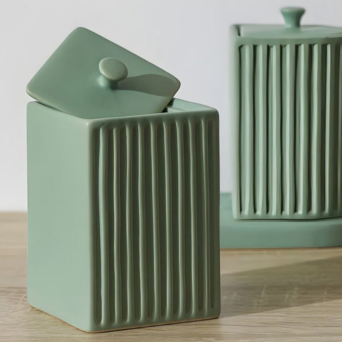 Elegant 4-Piece Ceramic Bathroom Set – Minimalist & Eco-Friendly