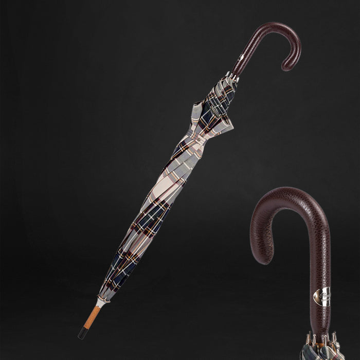 vintage checkered walking stick umbrella