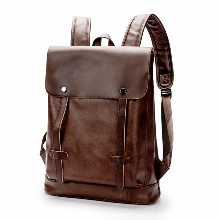 Leather Anti-Theft Waterproof Vintage Backpack