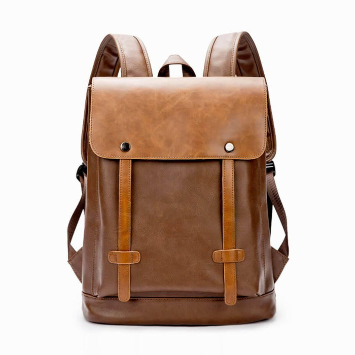 Leather Anti-Theft Waterproof Vintage Backpack