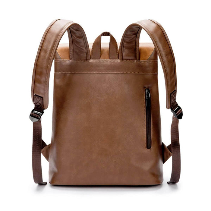 Leather Anti-Theft Waterproof Vintage Backpack