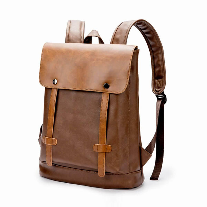 Leather Anti-Theft Waterproof Vintage Backpack