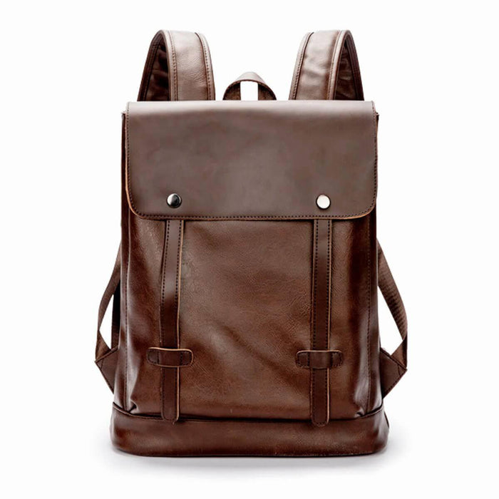 Leather Anti-Theft Waterproof Vintage Backpack