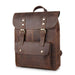 Patina Leather Backpack in Vintage Design