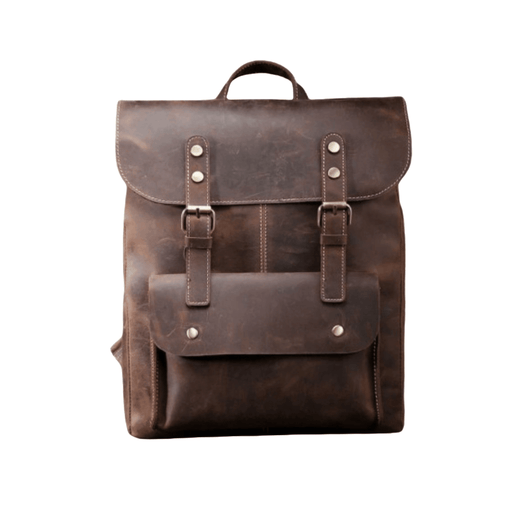 Patina Leather Backpack in Vintage Design