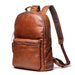 Leather Backpack with 15.6 Inches Laptop Compartment