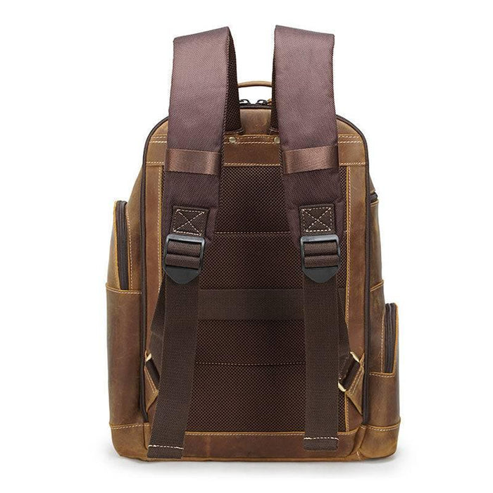 Handmade Men Genuine Leather Handbag Backpack