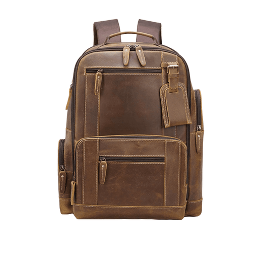 Handmade Men Genuine Leather Handbag Backpack