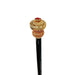 Handcrafted Jeweled Walking Stick with Red Crystals