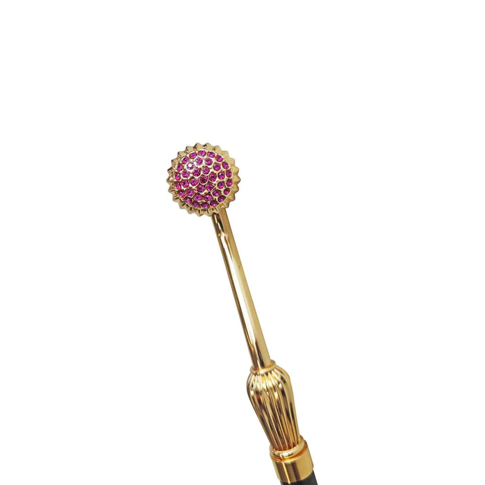 Handcrafted Ladies Walking Stick with Amethyst Crystals