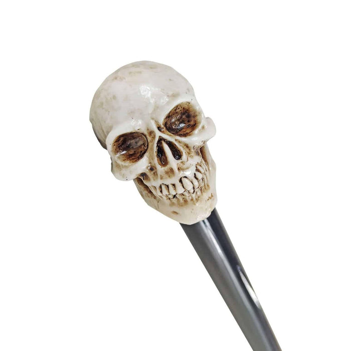 Rebel Design Original White Skull Handle Walking Stick