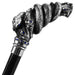 Snake with Crystals Handle Silver-plated Handle Cane