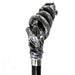 Snake with Crystals Handle Silver-plated Handle Cane