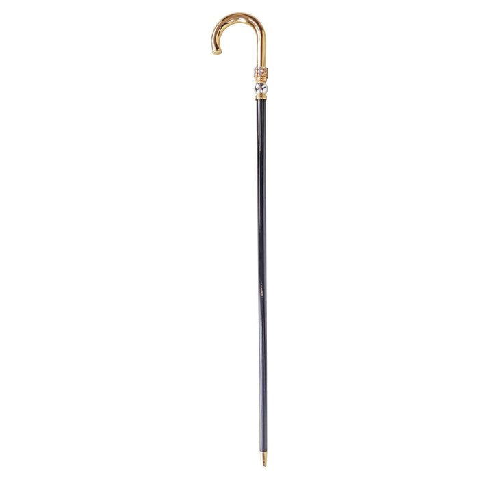 Unique 24K Gold-plated Walking Stick for Man in Brass - Artynov | Unique Handmade Accessories