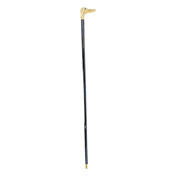 Unique Handmade 24K Gold-plated Duck Walking Stick