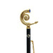 Stylish Sculpted Elegant Italian Shoehorn with Sapphire Crystal