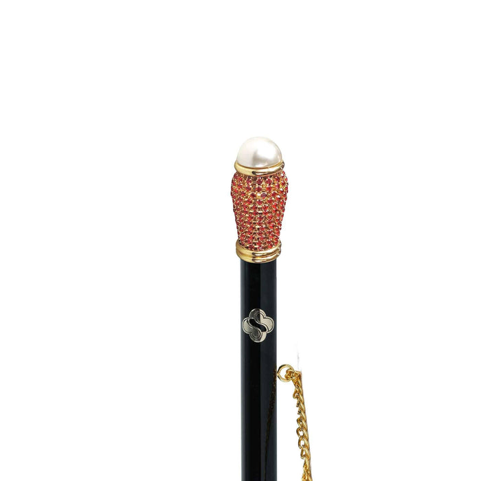 Unique 24K Gold-Plated Shoehorn with Siam Crystals