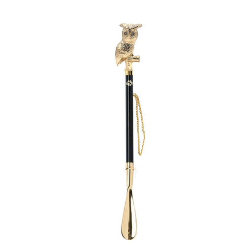 Unique Owl Artisan Shoehorn with Gold-plated 24K Handle - Artynov | Unique Handmade Accessories