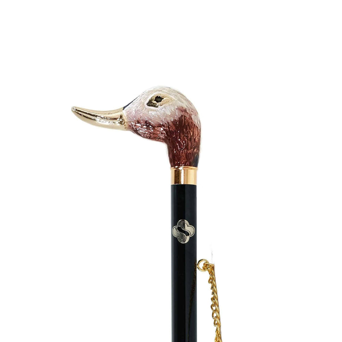 Whimsical Duck Hand-Painted 24K Gold-Plated Shoehorn