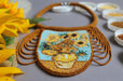 Van Gogh Inspired Necklace – Boho Beaded Art Jewelry