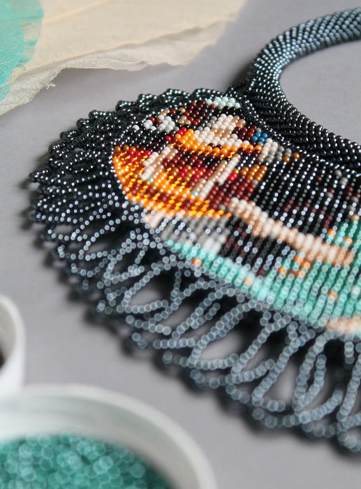 Ballerina Beadwork Necklace – Inspired by Edgar Degas