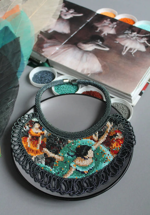 Ballerina Beadwork Necklace – Inspired by Edgar Degas