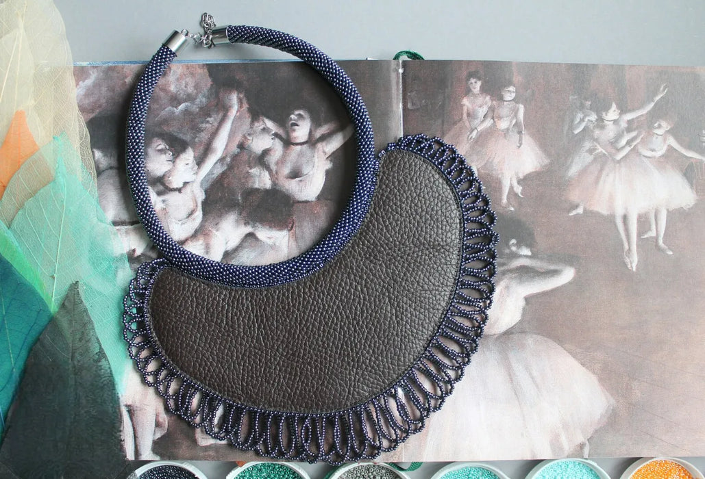 Ballerina Beadwork Necklace – Inspired by Edgar Degas