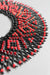 Black Red Beaded Necklace – Shiny Boho Evening Jewelry