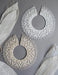 Ivory Beaded Collar Necklace – Bridal Boho with Glass Pearls