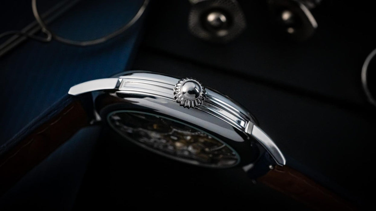 Skeleton Mechanical Watch for Men – Engraved Luxury Timepiece
