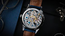 Skeleton Mechanical Watch for Men – Engraved Luxury Timepiece