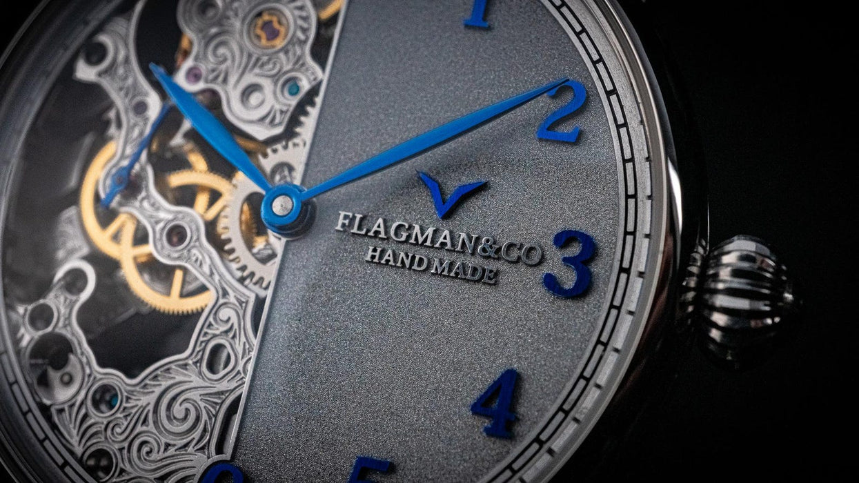Skeleton Mechanical Watch for Men – Engraved Luxury Timepiece