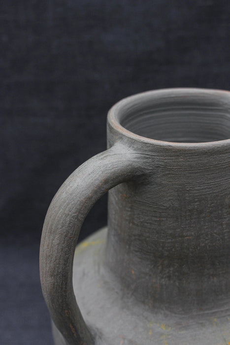 Vintage Pottery Pitcher, Rustic Modern Minimalist Decor