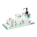 Crystal Glass Bathroom Accessories Set – Elegant 4-Piece