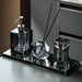 Crystal Glass Bathroom Accessories Set – Elegant 4-Piece