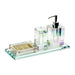 Crystal Glass Bathroom Accessories Set – Elegant 4-Piece