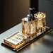 Crystal Glass Bathroom Accessories Set – Elegant 4-Piece