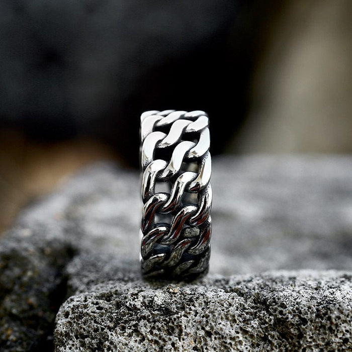 Stainless Steel Celtic Triple Knot Rune Ring