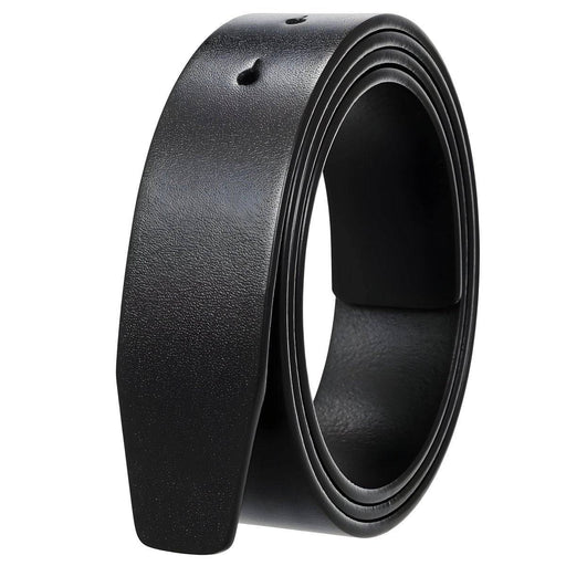 Black leather belts for men