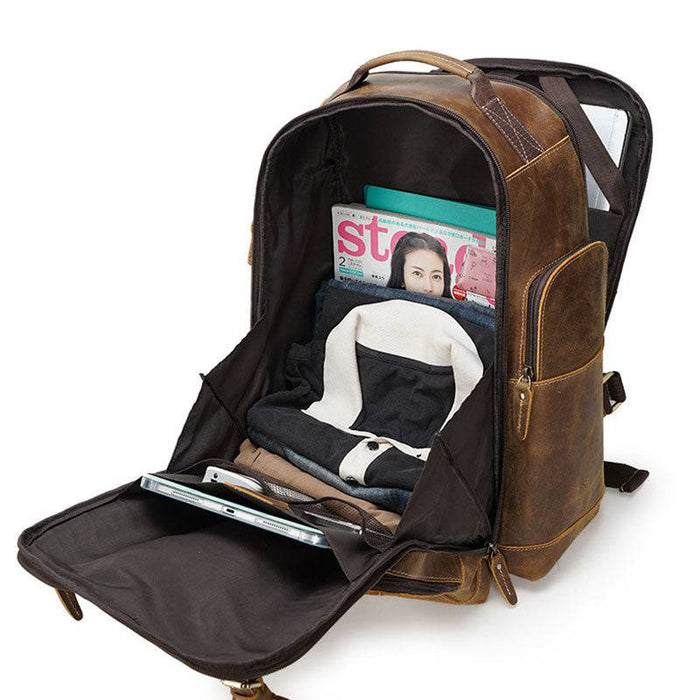 Artisan Leather Handbag Backpack for Men