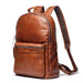 Laptop Compartment Leather Backpack