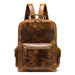 Unique Fashionable Crazy Horse Leather Backpack