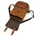 Brown Leather Anti Theft Backpack Design