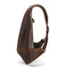 Brown Leather Anti Theft Backpack for Men